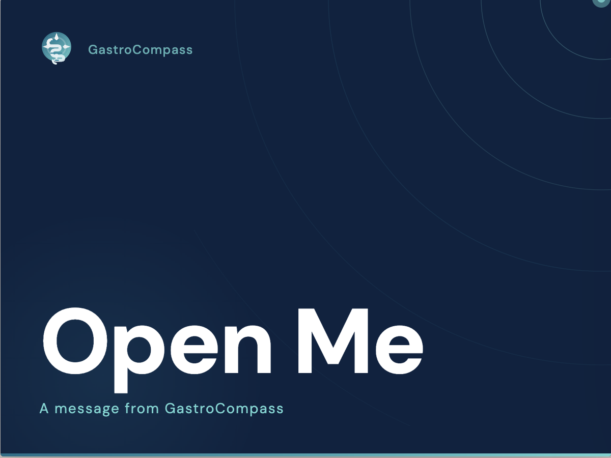 Front cover of the Open Me card